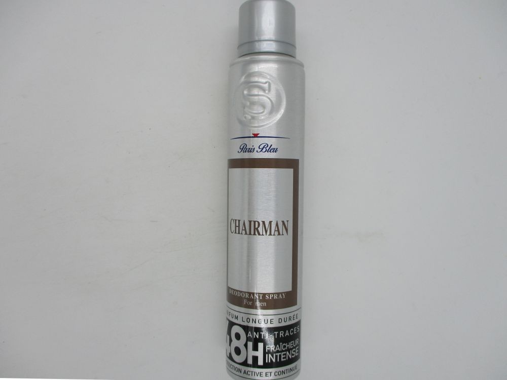 S Paris Bleu Deodorant Spray For Men Chairman anti-traces 48h 200ml