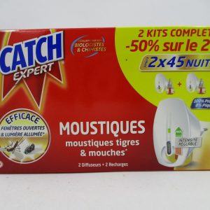 Catch Expert Moustiques Diffuseur Electrique, Recharge, 45 nuits :  : Epicerie