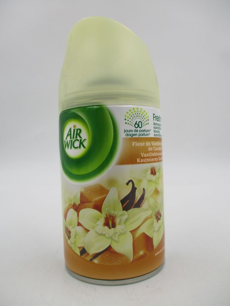 Air wick recharge désodorisant freshmatic fleur de vanille et délice de  caramel 250 ml