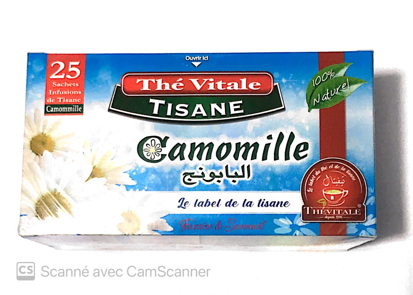 THE VITALE TISANE DE CAMOMILLE 25 SACHETS
