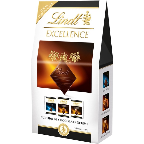 LINDT Excellence chocolat 18 minis x 10 g